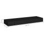 Estante flotante de pared con cajón negro 80x25x8 cm de vidaXL, Estantes y estanterías - Ref: Foro24-288206, Precio: 65,50 €,...