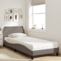 Bed with taupe gray fabric mattress 90x200 cm by vidaXL, Beds and slatted bases - Ref: Foro24-3208328, Price: 258,02 €, Disco...