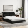 Cama con colchón tela negro 120x200 cm de vidaXL, Camas y somieres - Ref: Foro24-3208522, Precio: 365,29 €, Descuento: %