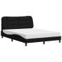 Cama con colchón tela negro 140x200 cm de vidaXL, Camas y somieres - Ref: Foro24-3208536, Precio: 450,62 €, Descuento: %