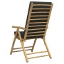 Folding bistro chairs with cushions 4 pcs dark gray bamboo by vidaXL, Garden chairs - Ref: Foro24-3208929, Price: 413,66 €, D...