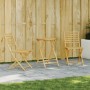 3-piece bamboo garden table and chairs set by vidaXL, Garden sets - Ref: Foro24-3278536, Price: 205,99 €, Discount: %