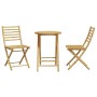 3-piece bamboo garden table and chairs set by vidaXL, Garden sets - Ref: Foro24-3278536, Price: 205,99 €, Discount: %