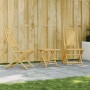 3-piece bamboo garden table and chairs set by vidaXL, Garden sets - Ref: Foro24-3278522, Price: 193,66 €, Discount: %