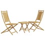 3-piece bamboo garden table and chairs set by vidaXL, Garden sets - Ref: Foro24-3278522, Price: 193,66 €, Discount: %