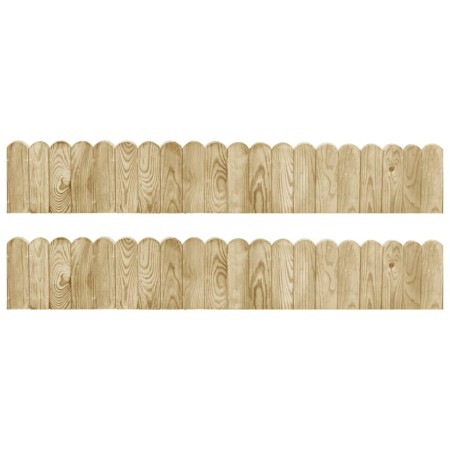 Garden edging rolls 2 pcs impregnated pine wood 120 cm by vidaXL, Garden edging and edging - Ref: Foro24-3053642, Price: 25,8...