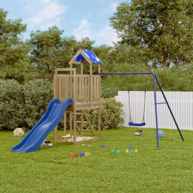 Spielplatz im Freien aus imprägniertem Kiefernholz von vidaXL, Schaukeln und Spielgeräte - Ref: Foro24-3278976, Preis: 426,99...