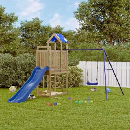 Spielplatz im Freien aus imprägniertem Kiefernholz von vidaXL, Schaukeln und Spielgeräte - Ref: Foro24-3278976, Preis: 427,64...