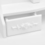 Dressing table with stool and white triple folding mirror by vidaXL, Bedroom Dressers - Ref: Foro24-289326, Price: 230,42 €, ...