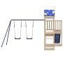 Outdoor-Spielplatz aus massivem Kiefernholz von vidaXL, Schaukeln und Spielgeräte - Ref: Foro24-3278983, Preis: 594,87 €, Rab...