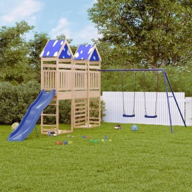 Outdoor playground made of solid pine wood by vidaXL, Swings and play structures - Ref: Foro24-3279061, Price: 638,99 €, Disc...