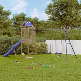 Spielplatz im Freien aus imprägniertem Kiefernholz von vidaXL, Schaukeln und Spielgeräte - Ref: Foro24-3279126, Preis: 363,63...