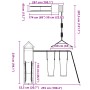 Spielplatz im Freien aus imprägniertem Kiefernholz von vidaXL, Schaukeln und Spielgeräte - Ref: Foro24-3279105, Preis: 374,99...