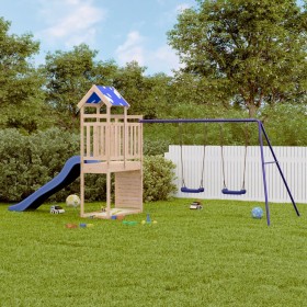 Outdoor-Spielplatz aus massivem Kiefernholz von vidaXL, Schaukeln und Spielgeräte - Ref: Foro24-3279187, Preis: 354,99 €, Rab...