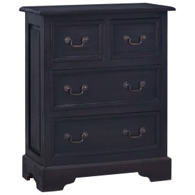 Solid Mahogany Wood Chest of Drawers Black Light Coffee by vidaXL, Drawers - Ref: Foro24-288835, Price: 183,61 €, Discount: %