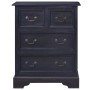 Solid Mahogany Wood Chest of Drawers Black Light Coffee by vidaXL, Drawers - Ref: Foro24-288835, Price: 183,61 €, Discount: %