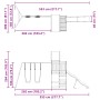 Outdoor-Spielplatz aus massivem Kiefernholz von vidaXL, Schaukeln und Spielgeräte - Ref: Foro24-3279217, Preis: 482,99 €, Rab...