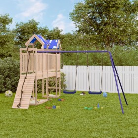 Outdoor-Spielplatz aus massivem Kiefernholz von vidaXL, Schaukeln und Spielgeräte - Ref: Foro24-3279229, Preis: 501,99 €, Rab...