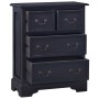 Solid Mahogany Wood Chest of Drawers Black Light Coffee by vidaXL, Drawers - Ref: Foro24-288835, Price: 183,61 €, Discount: %