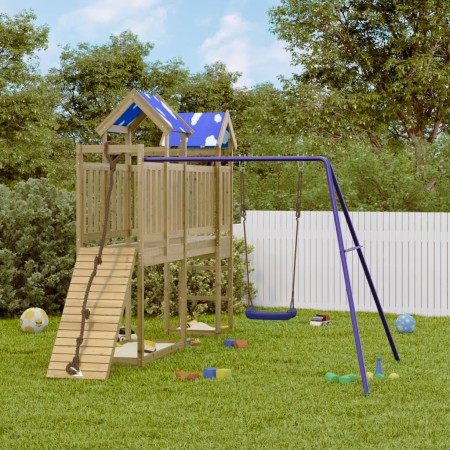 Spielplatz im Freien aus imprägniertem Kiefernholz von vidaXL, Schaukeln und Spielgeräte - Ref: Foro24-3279234, Preis: 532,59...