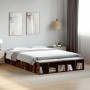 Smoked oak engineered wood bed frame 160x200cm by vidaXL, Beds and slatted bases - Ref: Foro24-3280556, Price: 150,00 €, Disc...