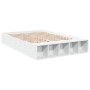 White engineered wood bed frame 140x190 cm by vidaXL, Beds and slatted bases - Ref: Foro24-3280580, Price: 149,02 €, Discount: %