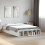 White engineered wood bed frame 140x190 cm by vidaXL, Beds and slatted bases - Ref: Foro24-3280580, Price: 149,02 €, Discount: %