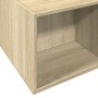 Estructura de cama madera de ingeniería roble Sonoma 135x190 cm de vidaXL, Camas y somieres - Ref: Foro24-3280589, Precio: 14...