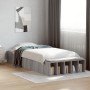 Sonoma gray engineered wood bed frame 100x200 cm by vidaXL, Beds and slatted bases - Ref: Foro24-3280606, Price: 119,99 €, Di...