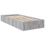 Sonoma gray engineered wood bed frame 100x200 cm by vidaXL, Beds and slatted bases - Ref: Foro24-3280606, Price: 119,99 €, Di...