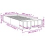 Sonoma-grauer Holzwerkstoff-Bettrahmen 100 x 200 cm von vidaXL, Betten und Lattenroste - Ref: Foro24-3280606, Preis: 119,99 €...