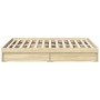 Sonoma oak engineered wood bed with drawers 140x200 cm by vidaXL, Beds and slatted bases - Ref: Foro24-3280659, Price: 170,89...