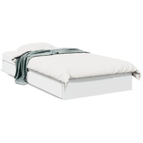 Cama con cajones madera de ingeniería blanco 100x200 cm de vidaXL, Camas y somieres - Ref: Foro24-3280671, Precio: 146,99 €, ...