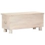 Caja de almacenaje madera maciza de acacia 110x40x45 cm blanco de vidaXL, Baúles de almacenamiento - Ref: Foro24-247670, Prec...