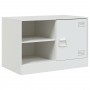 Mueble para TV de acero blanco 67x39x44 cm de vidaXL, Muebles TV - Ref: Foro24-841701, Precio: 80,57 €, Descuento: %