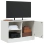 Mueble para TV de acero blanco 67x39x44 cm de vidaXL, Muebles TV - Ref: Foro24-841701, Precio: 80,57 €, Descuento: %