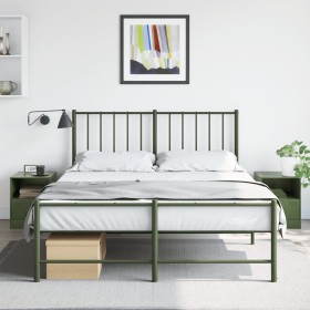 Nightstands 2 units olive green steel 34.5x39x44 cm by vidaXL, Nightstands - Ref: Foro24-841760, Price: 107,99 €, Discount: %