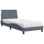 Bett mit dunkelgrauer Samtmatratze 90x190 cm von vidaXL, Betten und Lattenroste - Ref: Foro24-3208569, Preis: 268,99 €, Rabat...