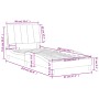 Bett mit schwarzer Samtmatratze 90x200 cm von vidaXL, Betten und Lattenroste - Ref: Foro24-3208576, Preis: 270,05 €, Rabatt: %