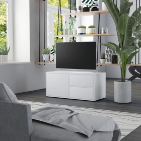 White plywood TV cabinet 80x34x36 cm by vidaXL, TV Furniture - Ref: Foro24-801850, Price: 54,37 €, Discount: %