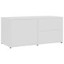 Weißer TV-Schrank aus Sperrholz, 80 x 34 x 36 cm von vidaXL, TV-Möbel - Ref: Foro24-801850, Preis: 54,89 €, Rabatt: %