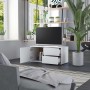 White plywood TV cabinet 80x34x36 cm by vidaXL, TV Furniture - Ref: Foro24-801850, Price: 54,89 €, Discount: %