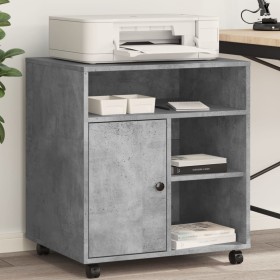 Printer stand with wheels concrete gray 60x50x67 cm by vidaXL, Printer supports - Ref: Foro24-840628, Price: 88,26 €, Discoun...