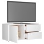 White plywood TV cabinet 80x34x36 cm by vidaXL, TV Furniture - Ref: Foro24-801850, Price: 54,89 €, Discount: %