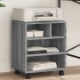 Druckerständer mit Rollen Sonoma grau 41x32x48 cm von vidaXL, Drucker unterstützt - Ref: Foro24-840623, Preis: 49,42 €, Rabat...