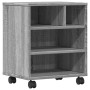 Druckerständer mit Rollen Sonoma grau 41x32x48 cm von vidaXL, Drucker unterstützt - Ref: Foro24-840623, Preis: 49,42 €, Rabat...