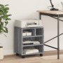 Druckerständer mit Rollen Sonoma grau 41x32x48 cm von vidaXL, Drucker unterstützt - Ref: Foro24-840623, Preis: 49,42 €, Rabat...