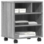 Druckerständer mit Rollen Sonoma grau 41x32x48 cm von vidaXL, Drucker unterstützt - Ref: Foro24-840623, Preis: 49,42 €, Rabat...