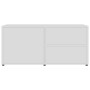 White plywood TV cabinet 80x34x36 cm by vidaXL, TV Furniture - Ref: Foro24-801850, Price: 54,89 €, Discount: %