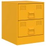 Yellow steel bedside table 34.5x39x44 cm by vidaXL, Nightstands - Ref: Foro24-841625, Price: 80,68 €, Discount: %